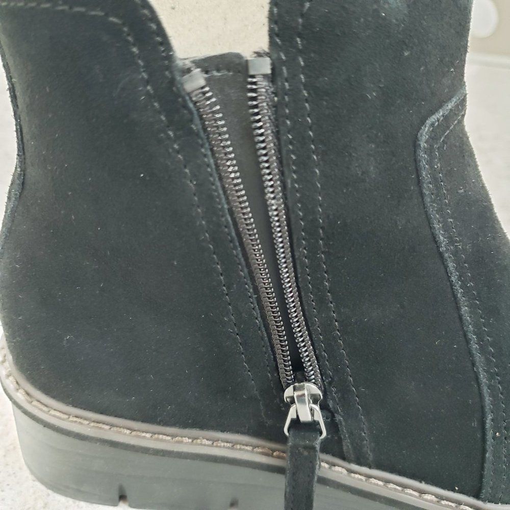 Clarks Collection Women's Size 7 W Airabell Suede Wedge Ankle Bootie Black NEW - Picture 13 of 13